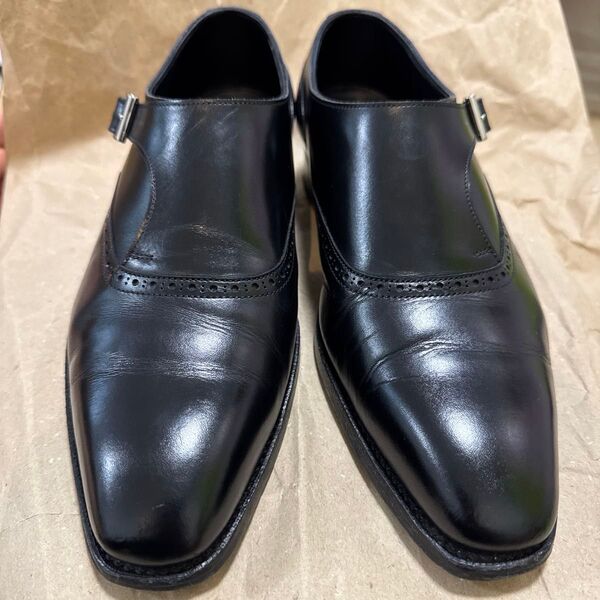 三陽山長 帯之介 TAINOSUKE サンヨウヤマチョウ シューズ ブラック 25cm ビジネスシューズ