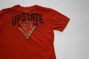 [ old clothes beautiful goods American Eagle print T-shirt red S]AMERICANEAGLEOUTFITTERS American Casual cheap start 