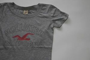 [ old clothes LADY'S Hollister Surf California T-shirt grey XS]HOLLISTER SURF CALIFORNIA for women American Casual cheap start 