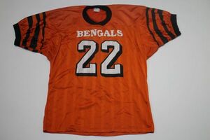 [ б/у одежда GAME TOPS редкость NFLsinsinati Ben garuz форма футболка orange ] американский футбол Cincinnati Bengals официальный форма 