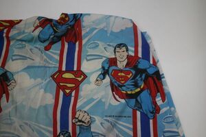 【USEDレアスーパーマンコミックスキャラクターベッドシーツ】SUPERMAN映画漫画スーパーヒーローMARVELアメコミ
