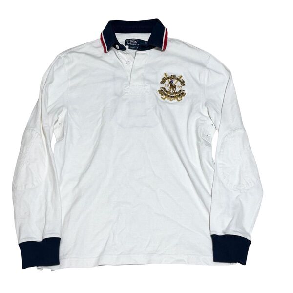 Polo by Ralph Lauren CUSTOM FIT ポロバイラルフローレン ラガーシャツ アームホール エルボーパッチ