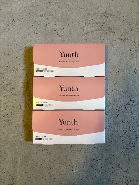 Yunth ユンス 生ビタミンC美白美容液 28包 3箱