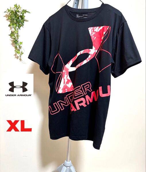 【 UNDER ARMOUR】【XLサイズ】アンダーアーマー メンズ Tシャツ 半袖 トップス カットソー スポーツウェア ロゴ