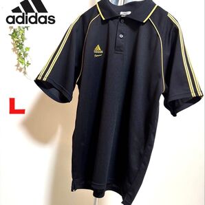 【adidas】【Lサイズ】アディダス メンズ 半袖 ポロシャツ トップス カットソー スポーツウェア トレーニングウェア ゴルフ