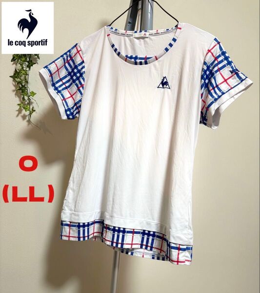 【le coq sportif】【O(LL)サイズ】ルコックスポルティフ レディース 半袖Tシャツ トップス カットソー スポーツ