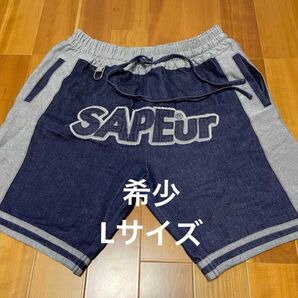 SAPEur デニム バスケット ショーツサイズL