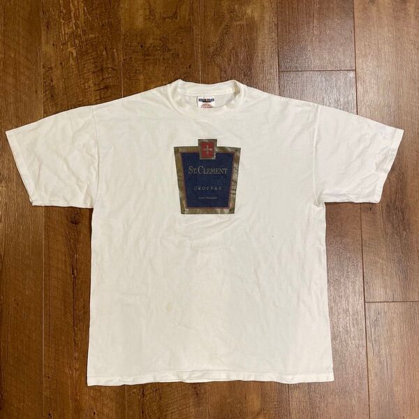 00's USA製 jerseys 半袖Tシャツ Tシャツ ホワイト 半袖 プリント y2k ボックスシルエットメンズ Mサイズ
