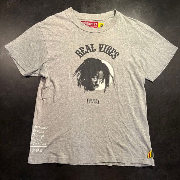 00s NESTA Tシャツ トップス カットソー コットン 半袖Tシャツ ボブマーリーバンドTシャツレトロヒップホップメンズ M