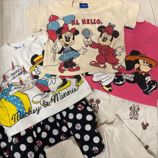 ディズニー Tシャツ ズボン スカート5点セット