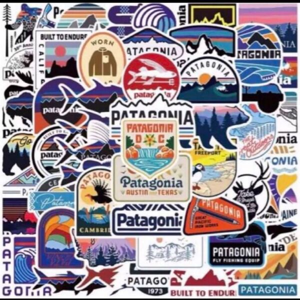 【大人気】最終値下げ パタゴニアpatagonia 防水ステッカー 55枚アウトドアキャンプ パソコンクーラーボックス