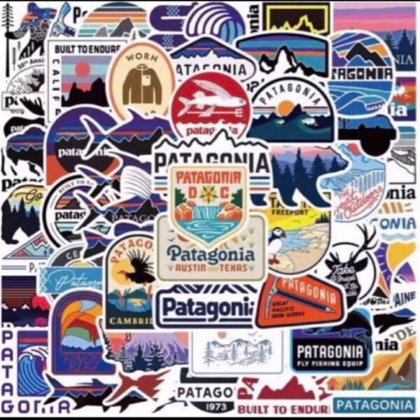 【大人気】最終値下げ パタゴニアpatagonia 防水ステッカー 55枚アウトドアキャンプ パソコンクーラーボックス