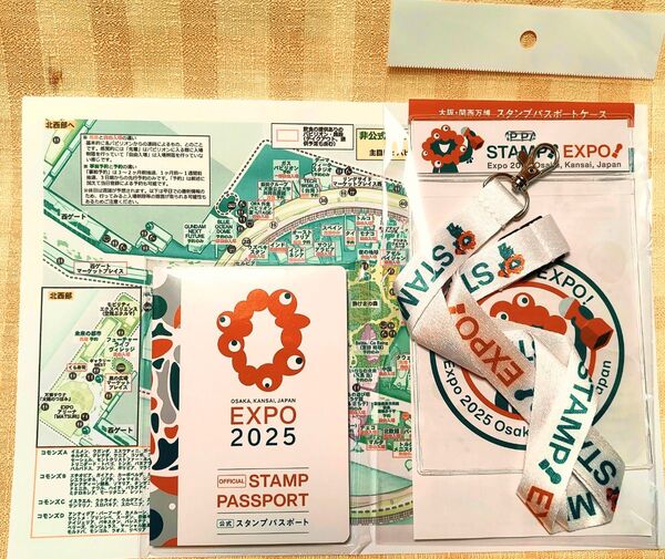 【迅速発送】大阪・関西万博公式スタンプパスポート + パスポートケース 1セット 【オマケ】非公式マップ