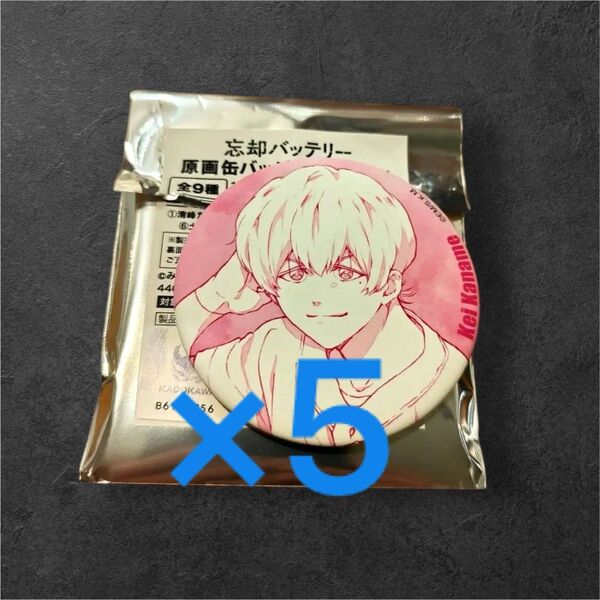 忘却バッテリー 要圭 原画 缶バッジ コレクション 5個セット MAPPA