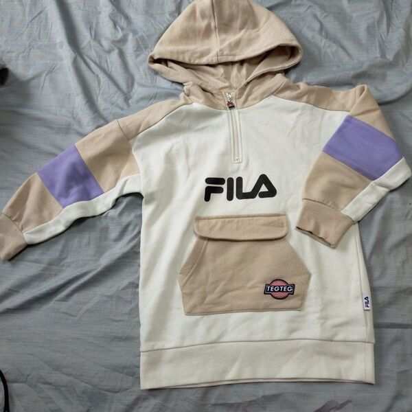 FILA×TEGTEG cheered by Girls2 ハーフジップパーカー 120cm キッズ 子供服