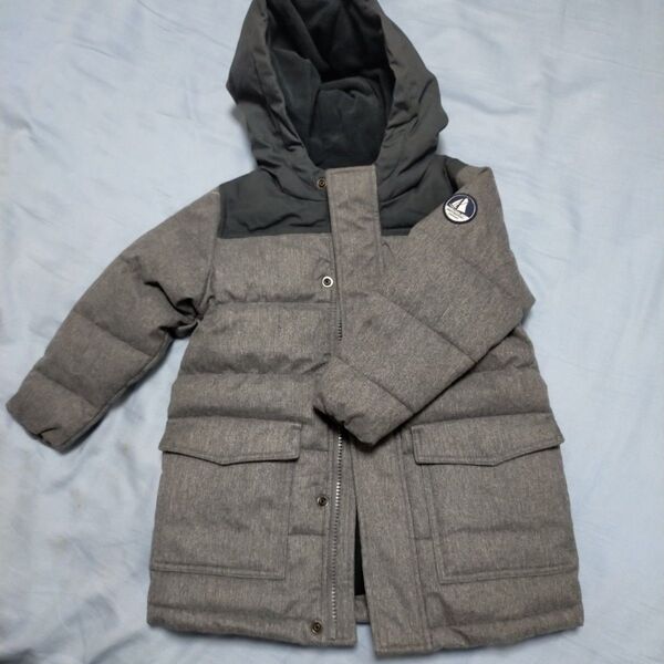 PETIT BATEAU プチバトー 中綿ダウンコート グレー 95cm 中綿コート アウター 上着 ジャケット キッズ