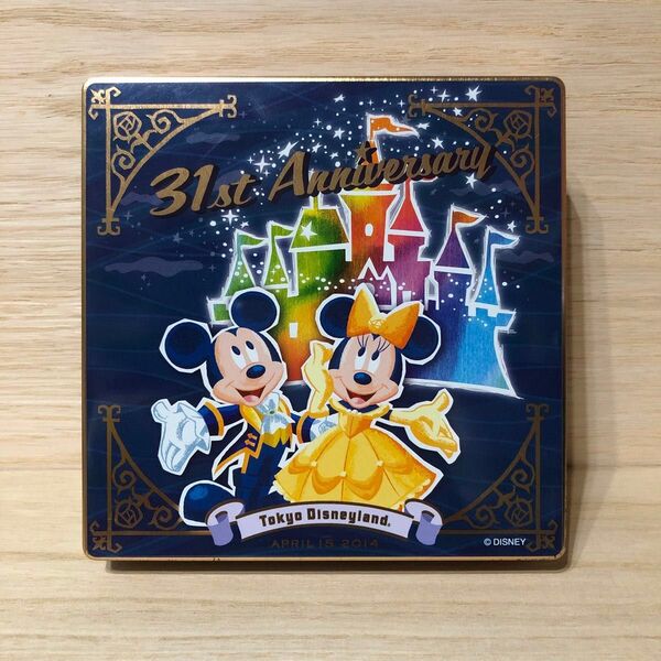 Disney ディズニーランド 31周年アニバーサリー 空缶 レトロ グッズ ミッキーマウス 懐かしい 当時もの 入れ物 容器 昔