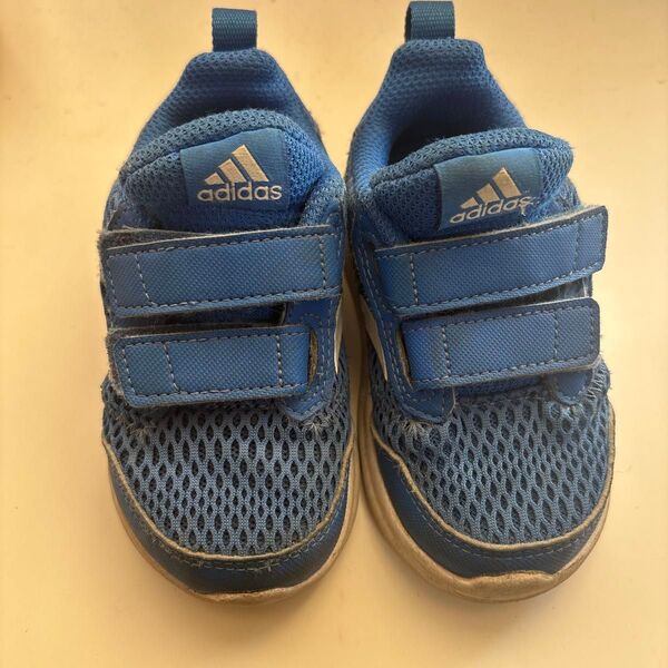 adidas アディダス 13cm ブルー スニーカー