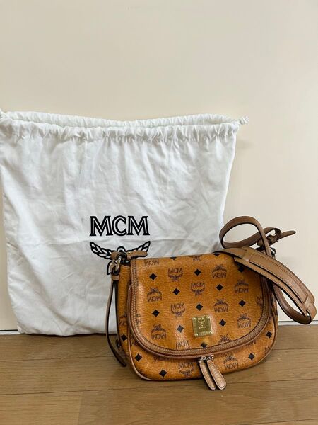 MCM ブラウン ショルダーバッグ 保存袋付き