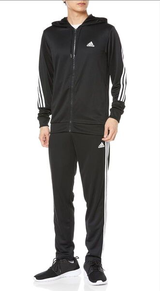週末セール!adidasアディダスジャージ上下セット スポーツウェア 3ストライプス トラックスーツ ECT05 メンズL