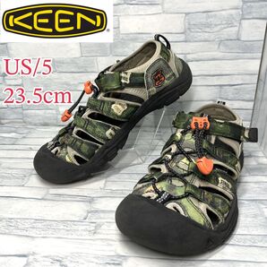★美品★KEEN NEWPORT H2 サンダル カモフラージュ 23.5cm