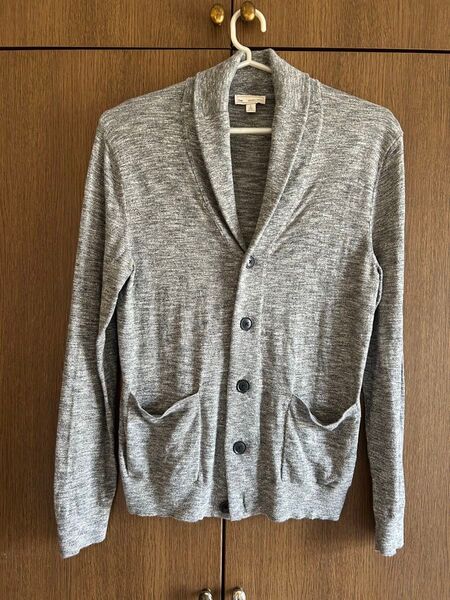 【GAP】ギャップ ヘチマカラー カーディガン 薄手 グレー メンズS 高校生