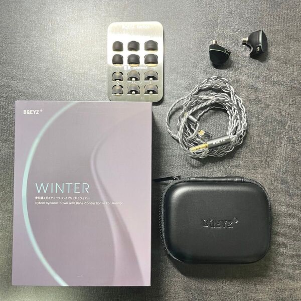 BQEYZ WINTER 有線イヤホン ブラック 3.5mm