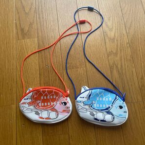 ANA 亀 ポーチ ノベルティ 2個セット オレンジ ブルー 未使用