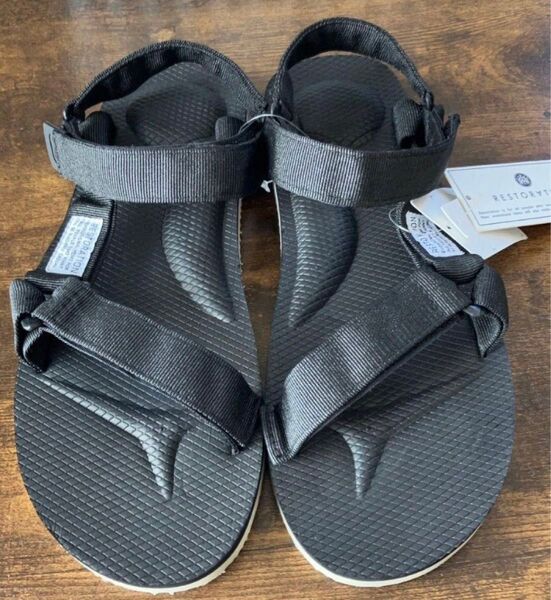 【未使用タグ付き】スポーツサンダル メンズ ブラック Lサイズ ブラック