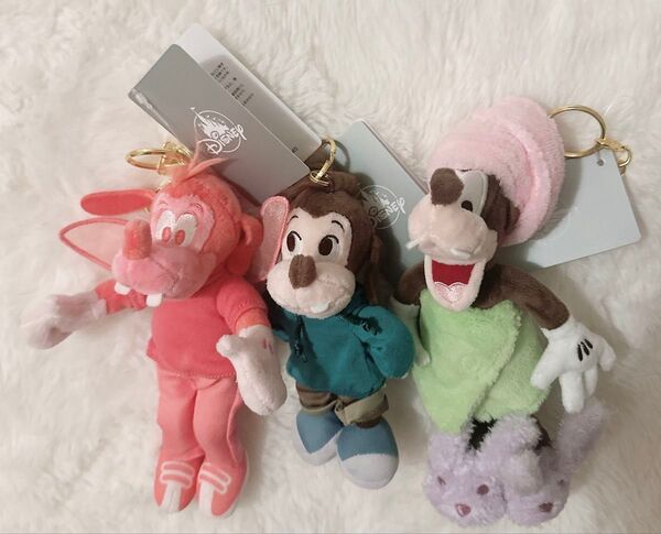 グーフィー ぬいぐるみキーホルダー・キーチェーン GOOFY BIRTHDAY 3点セット
