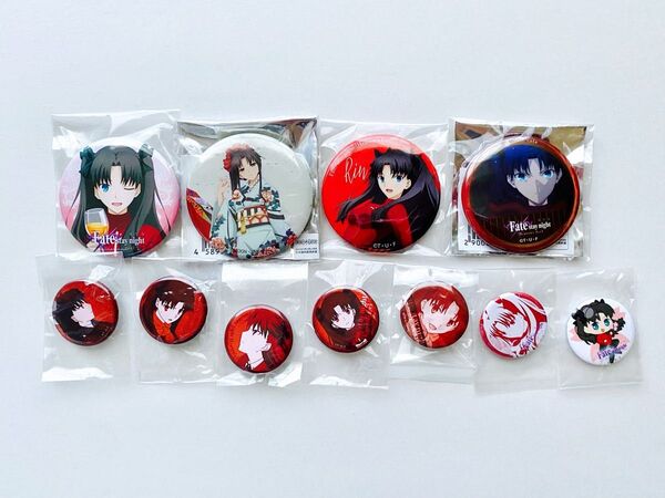 Fate 遠坂凛 缶バッジ ufotable cafe dining 東急ハンズ 限定 希少品 まとめ 11点セット