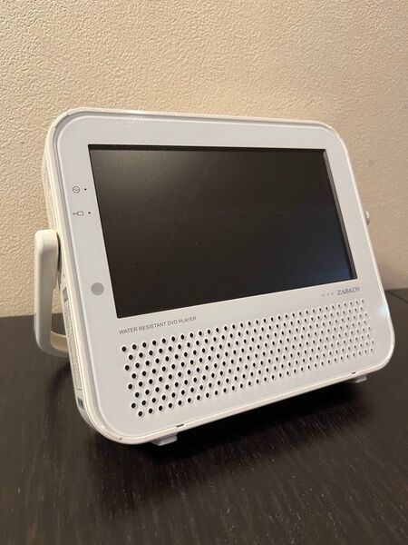 【美品】TWINBIRD DVD ZABADY VD-J719 ポータブルテレビ 防水DVDプレーヤー ザバディ ツインバード