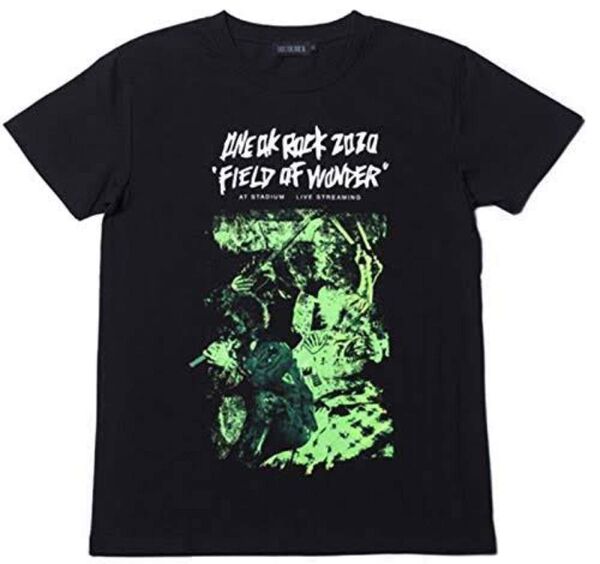 ONE OK ROCK Field of Wonder Stadium Live Streaming Tシャツ XLサイズ 黒 緑