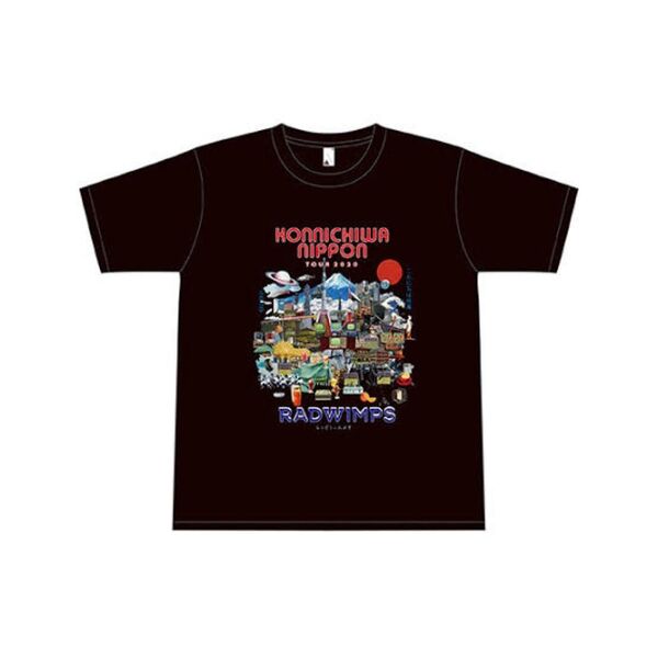 新品 未開封 RADWIMPS こんにちは日本ツアー Tシャツ XLサイズ 黒 KONNICHIWA NIPPON