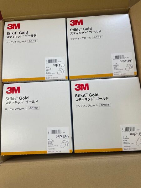 3Mスティキットゴールドサンディングロール(DR-P180)250枚4箱