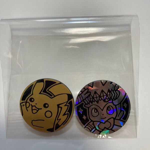 新品 ポケットモンスター ポケコイン ピカチュウ ニンフィア テラスタルニンフィア ポケカ メダル