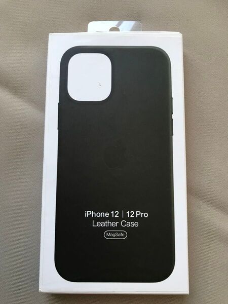 迅速発送iPhone 12/12Pro 純正レザーケース ブラック