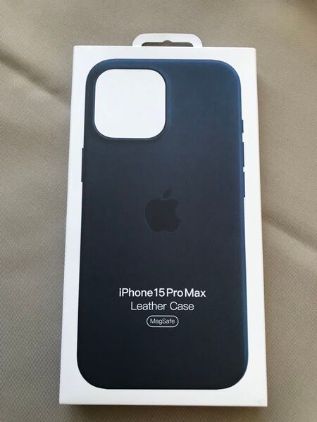 【純正品】iPhone 15ProMax レザーケース ブルー