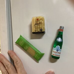 ミニチュア マグネット パスタ ミネラルウォーター イタリア アルボトレード 3個セット
