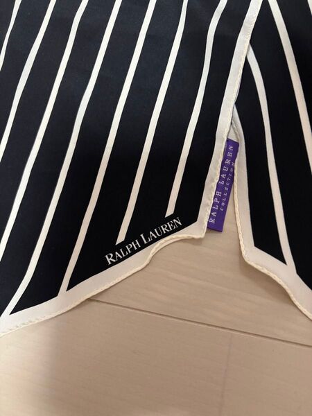 RALPH LAUREN COLLECTION シルクスカーフ ストライプ