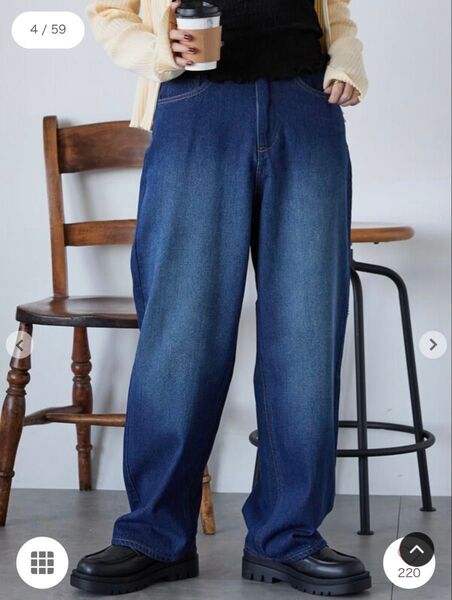 ehka sopoエヘカソポ スタンダードデニムパンツ 婦人レディース サイズS 青 ブルー