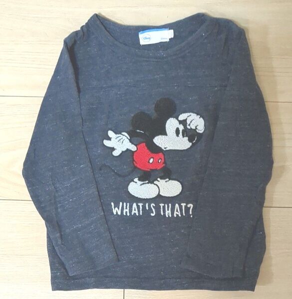 ミッキーマウス 長袖 カットソー 子供服 Disney 110サイズ