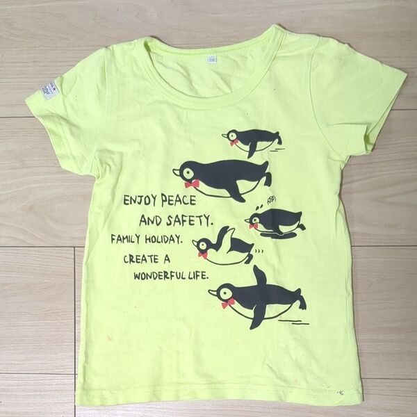 キッズ 半袖 Tシャツ トップス ペンギン 110サイズ