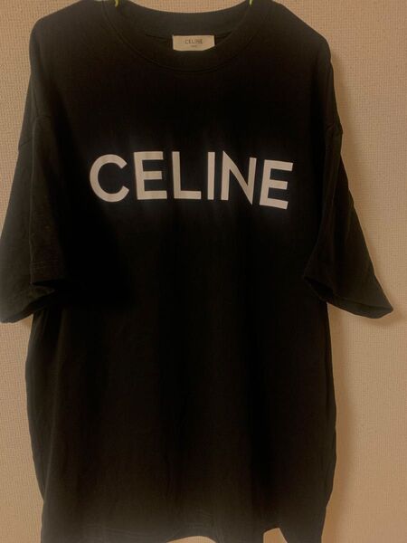 【美品 残り最終日限定価格】CELINE ロゴTシャツ ブラック 半袖 黒
