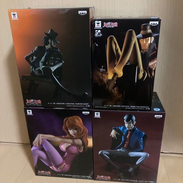 ルパン三世 造形師x写真家 CREATOR×CREATOR フィギュアまとめ売りルパン 峰不二子 銭形 次元大介