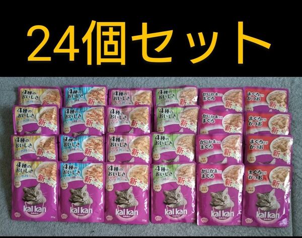 【キャットフード】①kal kan カルカン パウチ ゼリー仕立て 70g 24個セット