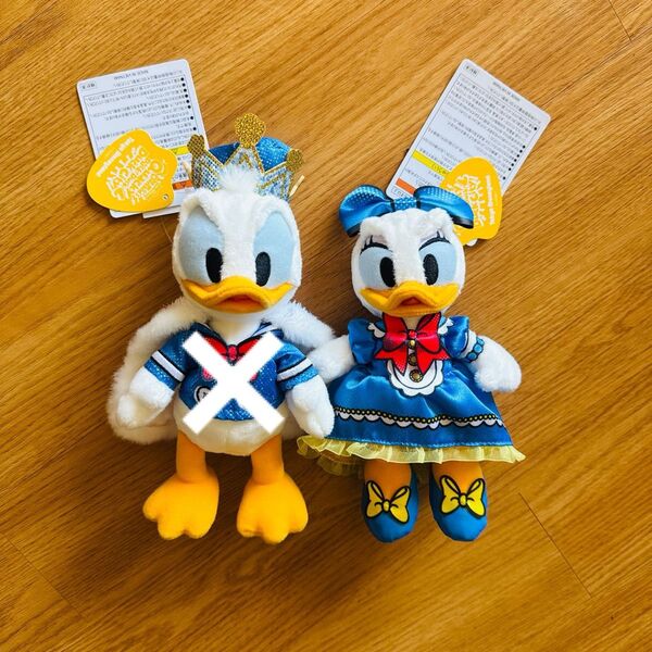 ディズニーパルパルーザ デイジー ぬいぐるみバッジ クワッキーダックシティ ぬいぐるみ ドナルド ディズニーリゾート