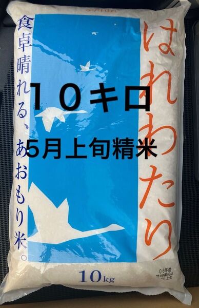 はれわたり 10kg 5月上旬精米 青森米 あおもり米 青森県産