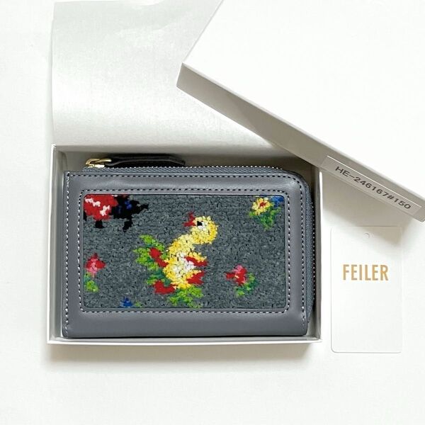 FEILER ハイジ カードケース 〈WEB限定〉 グレー
