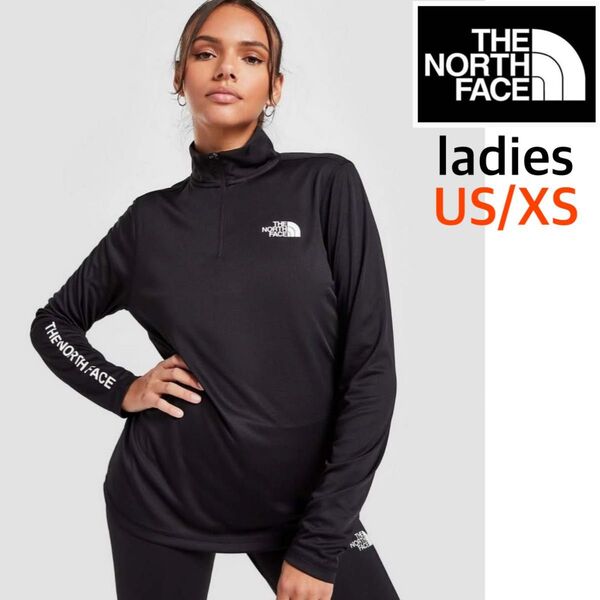 【海外限定】TNF レディース 速乾素材 トップス 黒 US/XS